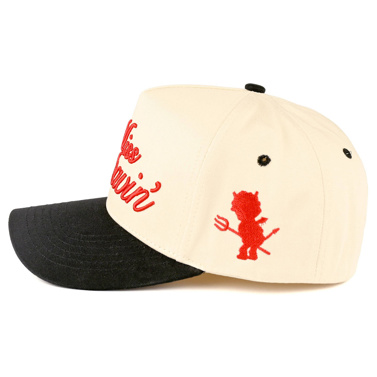 C.C MISS BEHAVIN Letter Embroidered Trucker Cap