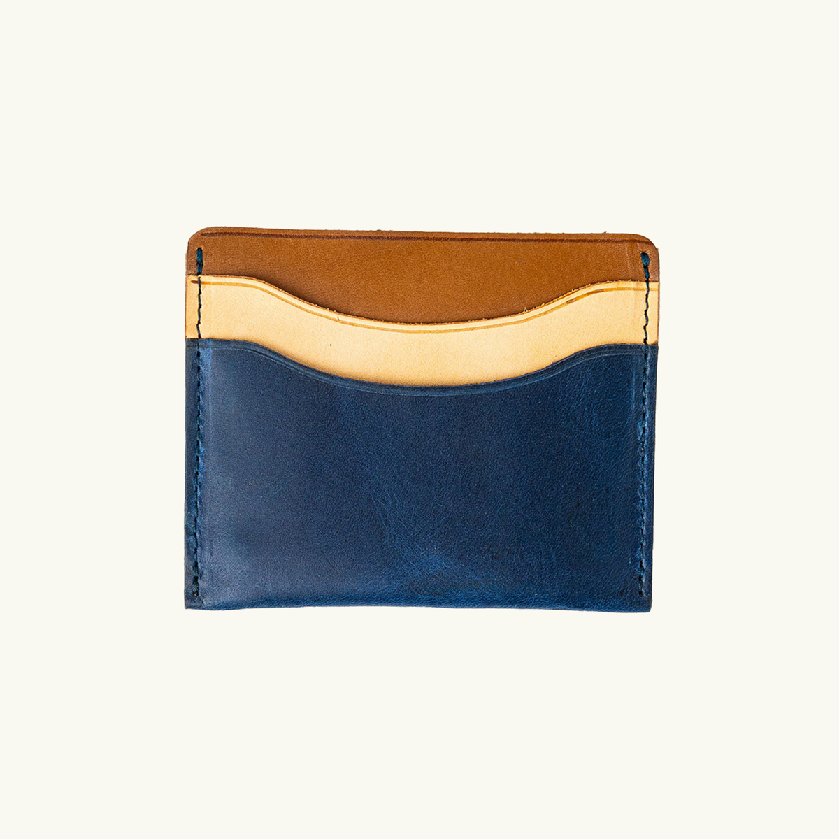 Full-Grain Leather Card Wallet – Slim Minimalist
