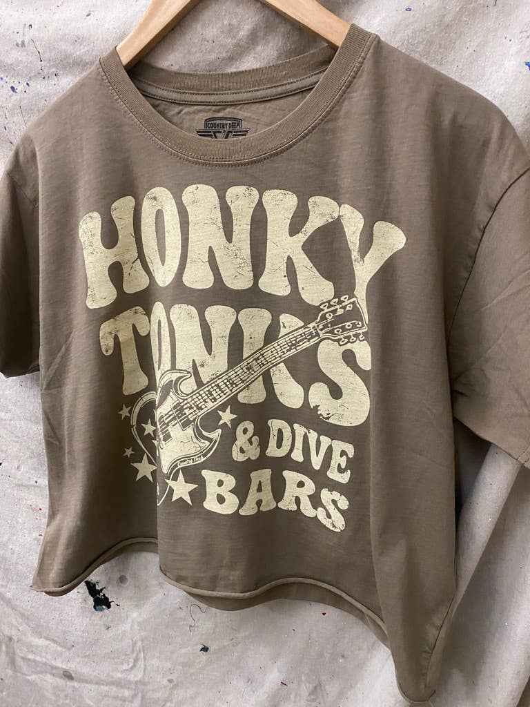 Honky Tonks & Dive Bars Relaxed Crop T-shirt