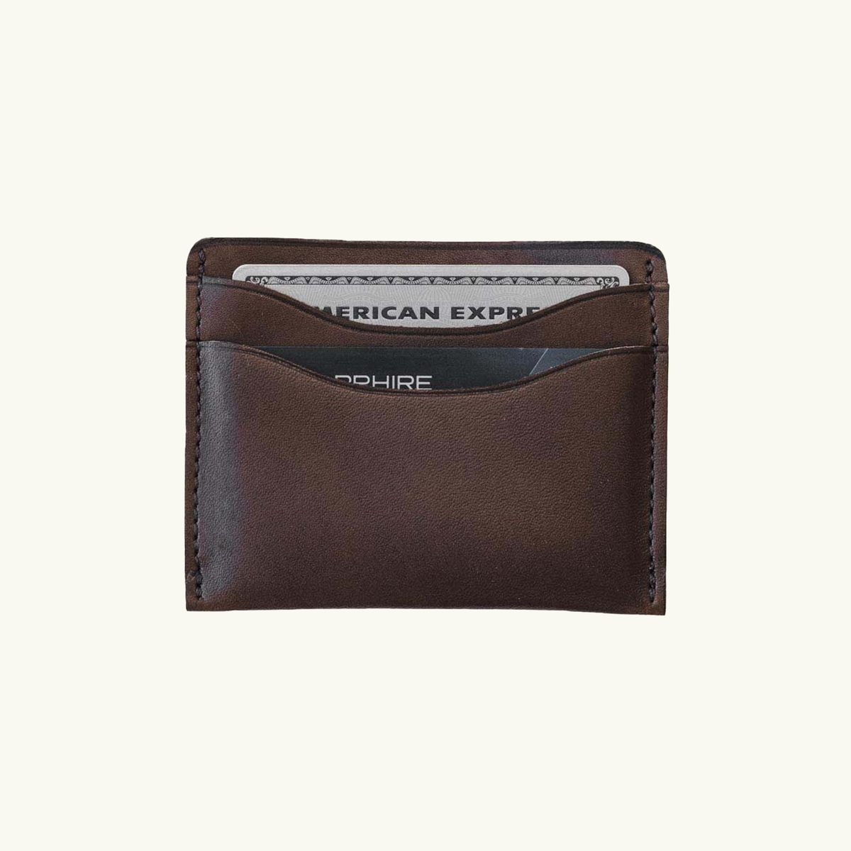 Full-Grain Leather Card Wallet – Slim Minimalist