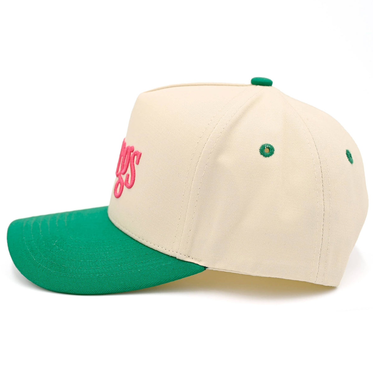 C.C MARGS Lettering Two Tone Trucker Baseball Snap Back Cap