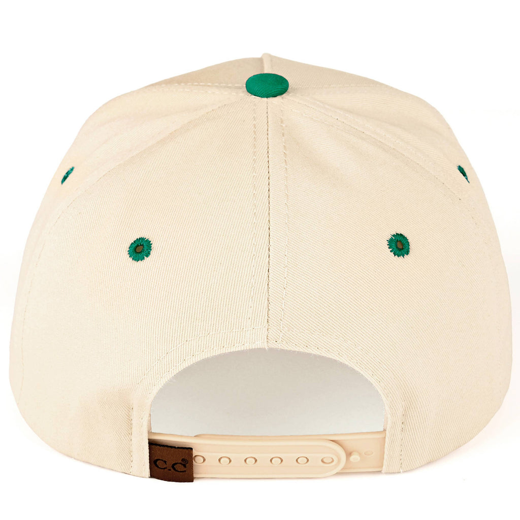 C.C MARGS Lettering Two Tone Trucker Baseball Snap Back Cap