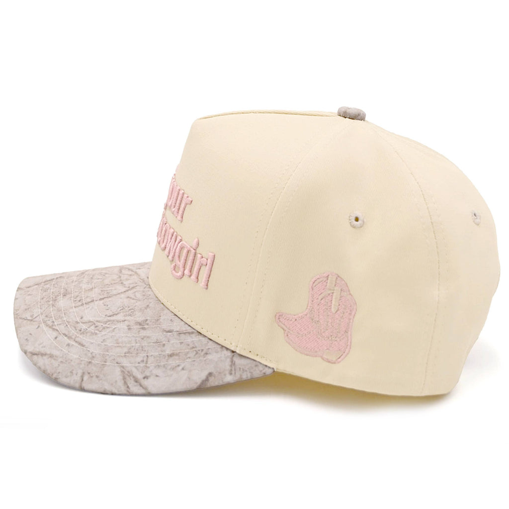 C.C NOT YOUR AVERAGE COWGIRL Lettering Two Tone Trucker Cap