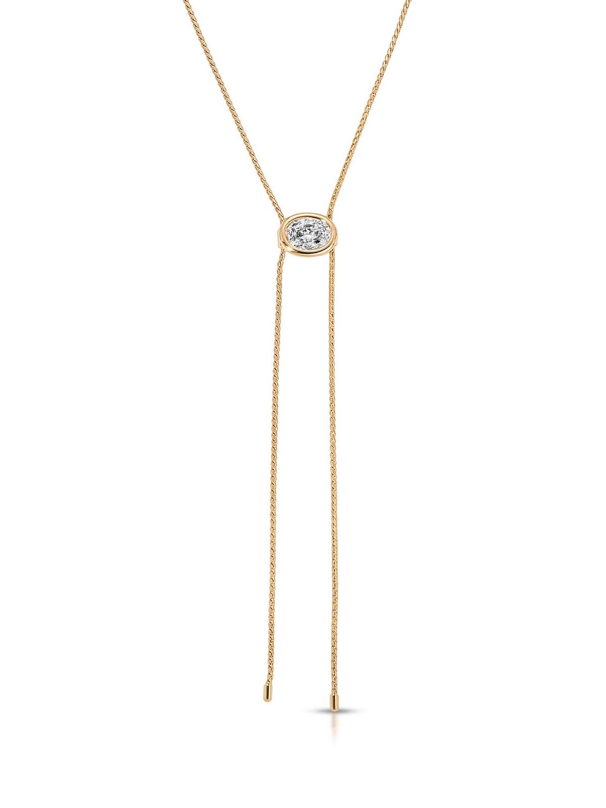 Bezel Bolo Necklace