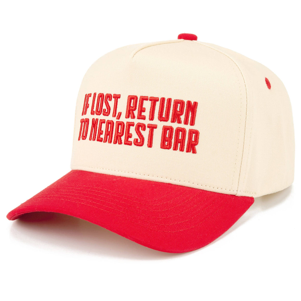 C.C IF LOST, RETURN TO NEAREST BAR Letter Trucker Hat