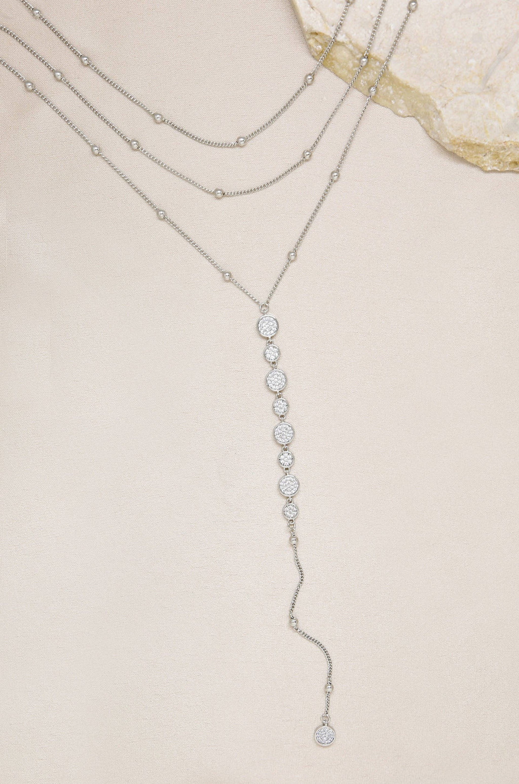 Bali Dreams Crystal Lariat Necklace