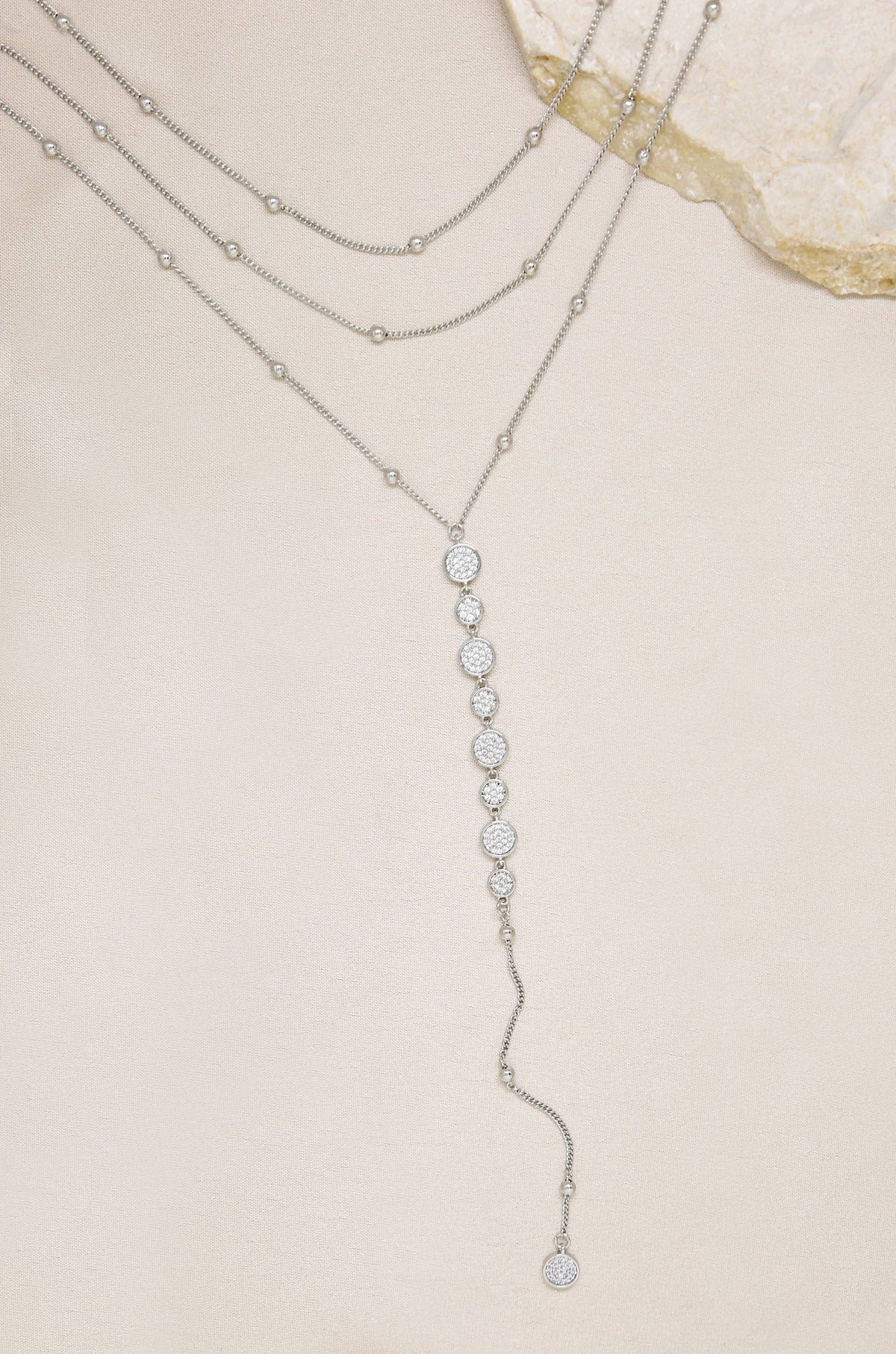 Bali Dreams Crystal Lariat Necklace