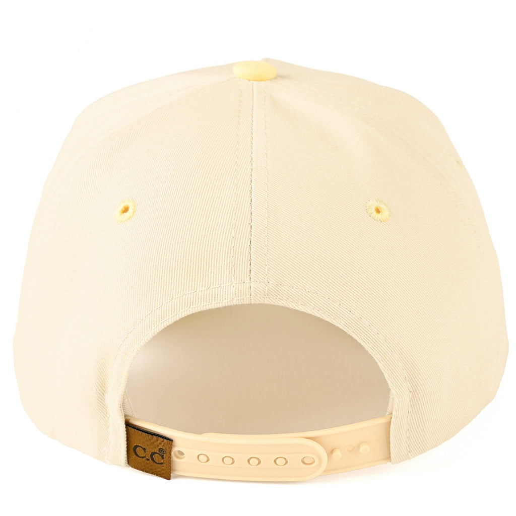 C.C MARGS Lettering Two Tone Trucker Baseball Snap Back Cap