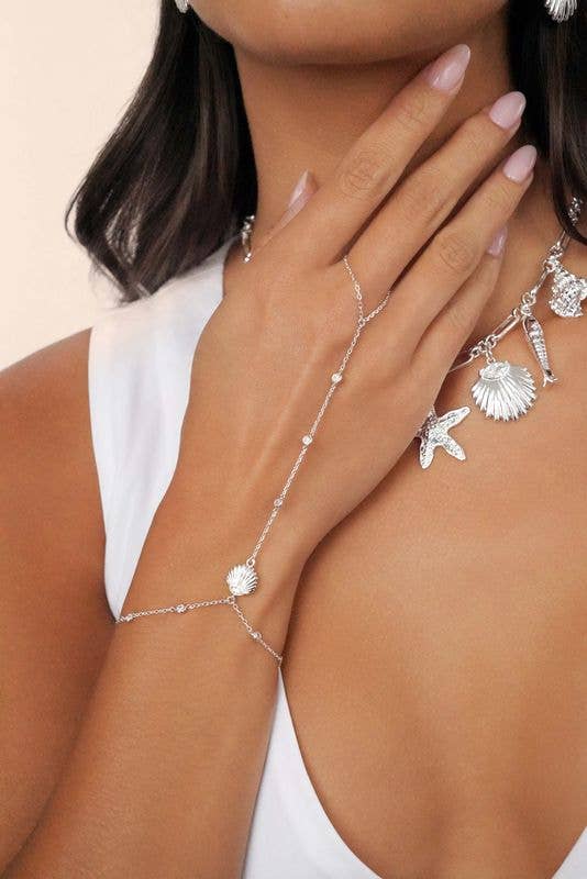 Santorini Shell Hand Chain