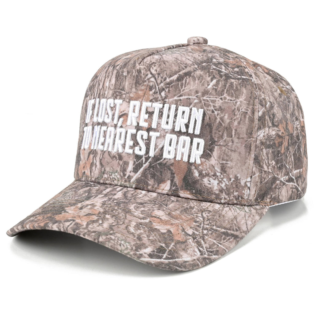 C.C IF LOST, RETURN TO NEAREST BAR Letter Trucker Hat