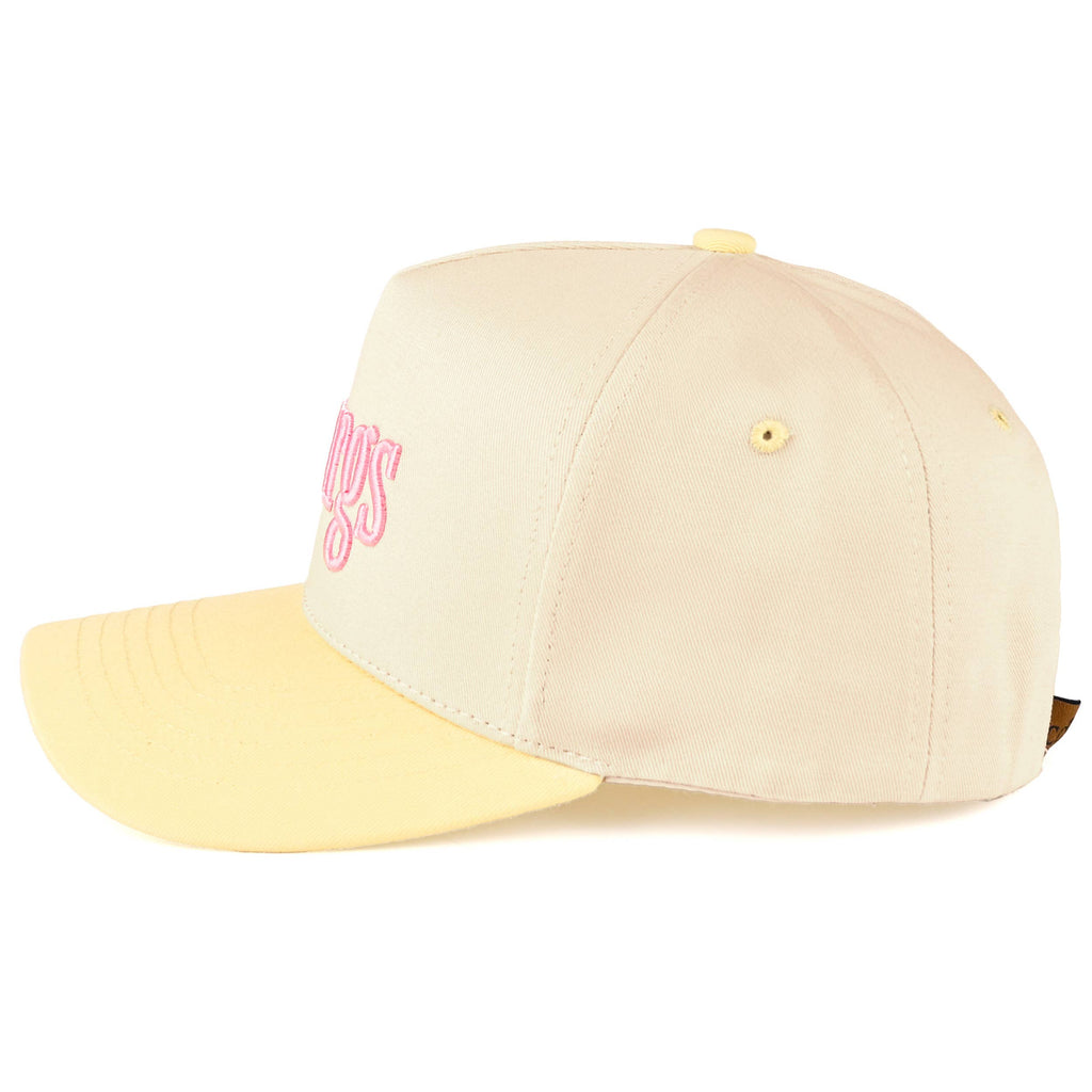 C.C MARGS Lettering Two Tone Trucker Baseball Snap Back Cap