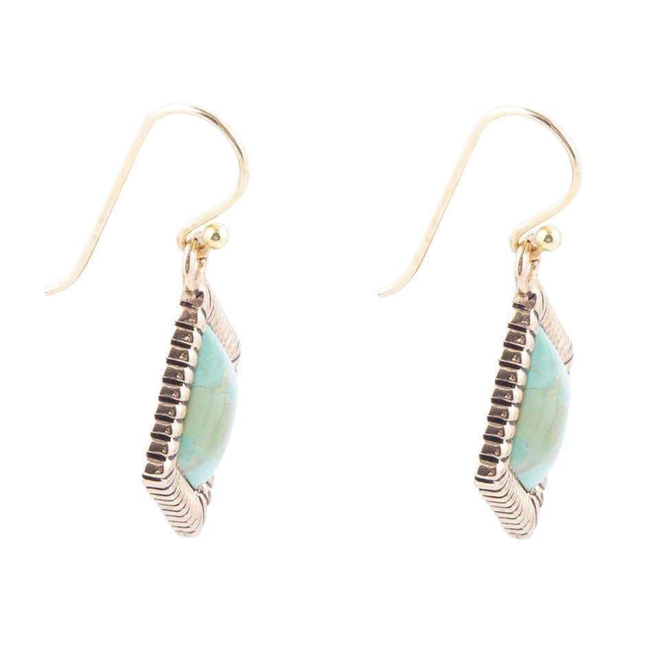 Diamond Days Turquoise Earrings