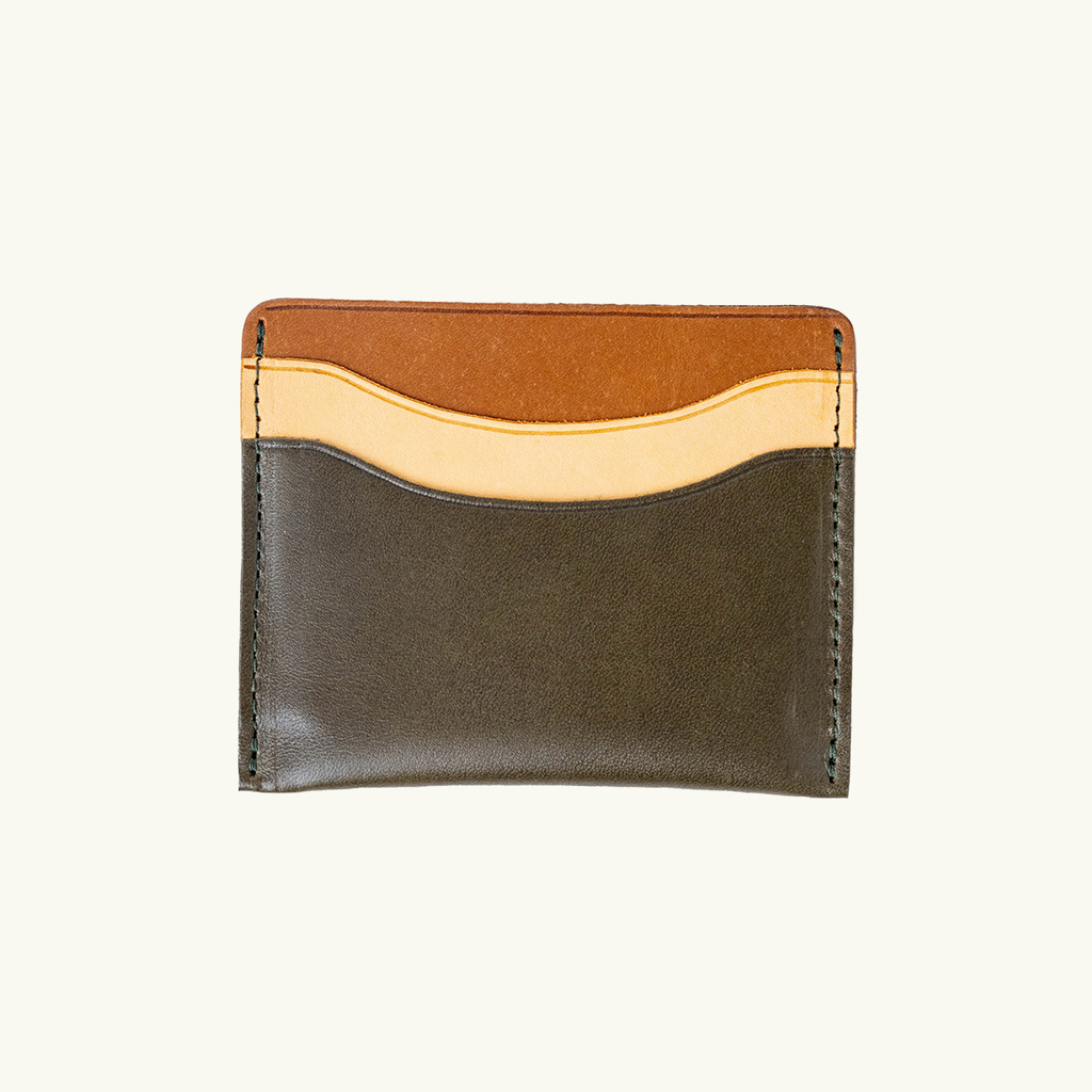 Full-Grain Leather Card Wallet – Slim Minimalist