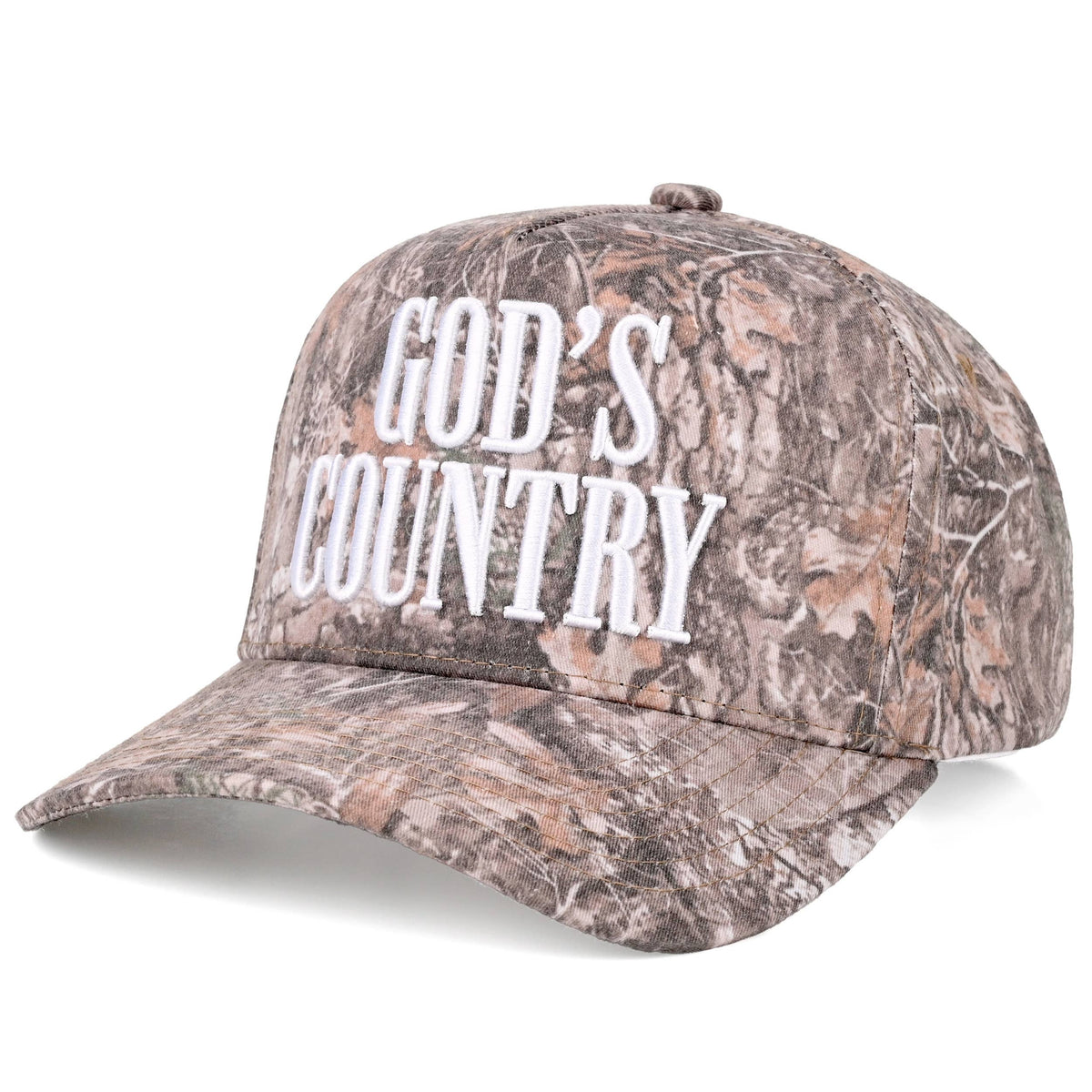 C.C GOD'S COUNTRY Letter on Two Tone Trucker Hat