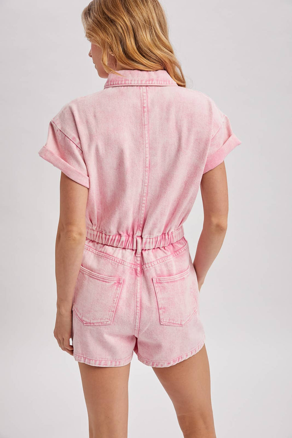Pink Bottom-Up Romper