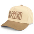 C.C BLESSED Letter Embroidered Two Tone Trucker Cap
