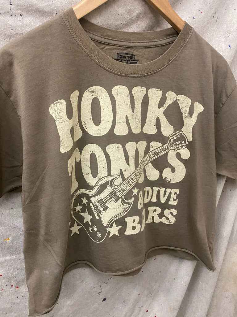 Honky Tonks & Dive Bars Relaxed Crop T-shirt