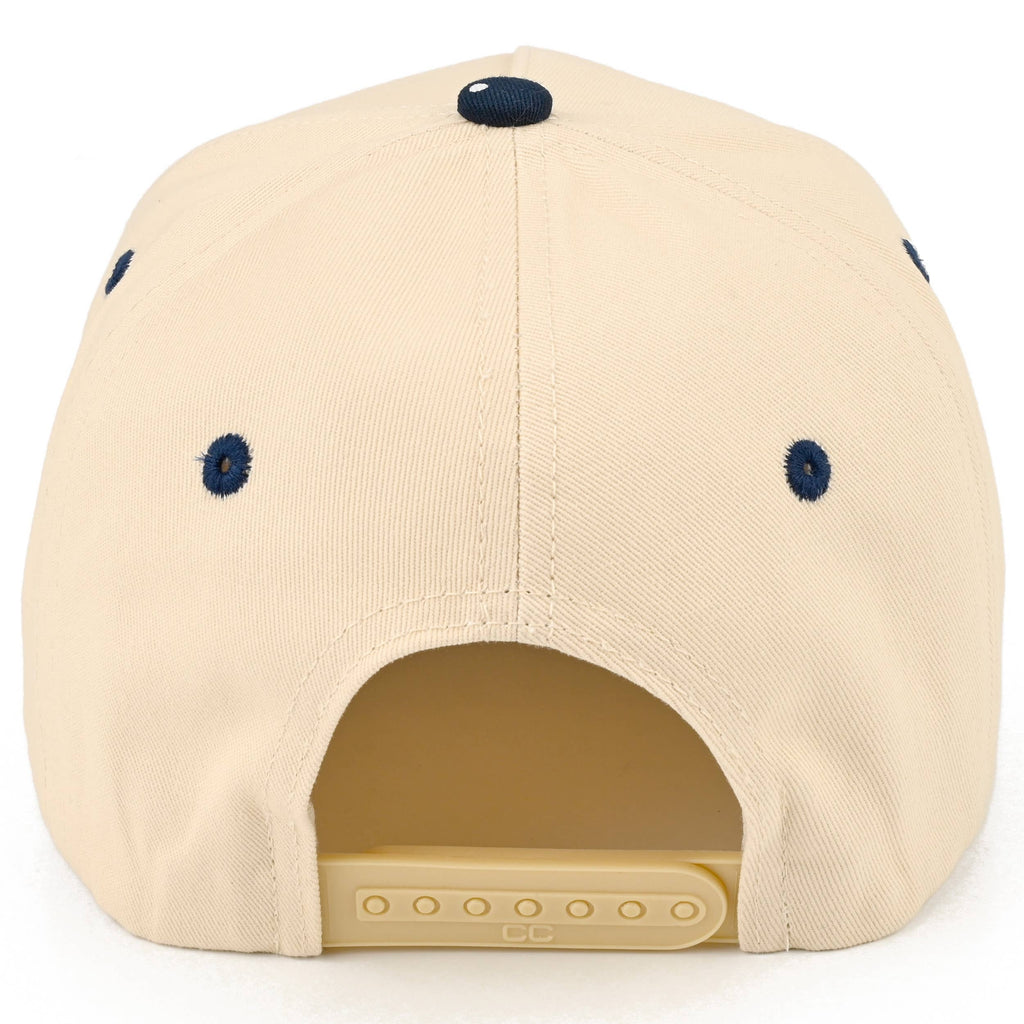 C.C OH SHIP Letter Embroidered Two Tone Trucker Hat