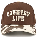 C.C COUNTRY LIFE Two Tone Cow Pattern Bill Trucker Hat