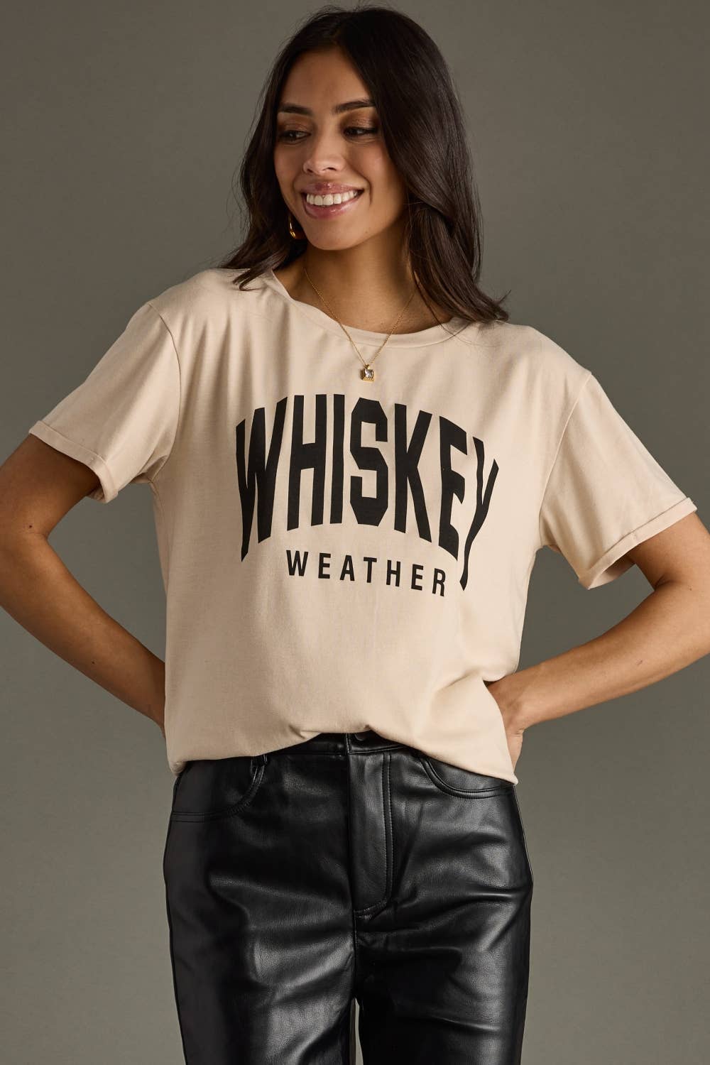 Tan Whiskey Weather Tee