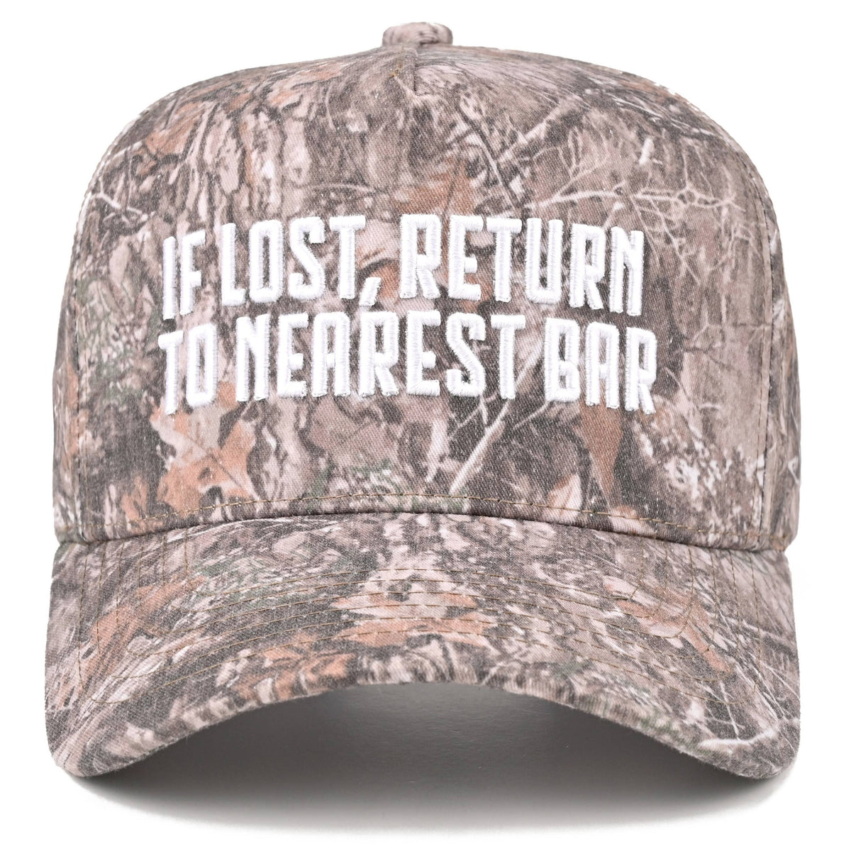 C.C IF LOST, RETURN TO NEAREST BAR Letter Trucker Hat