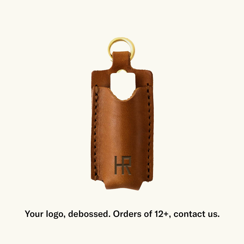 Full-Grain Leather Lip Balm Holder