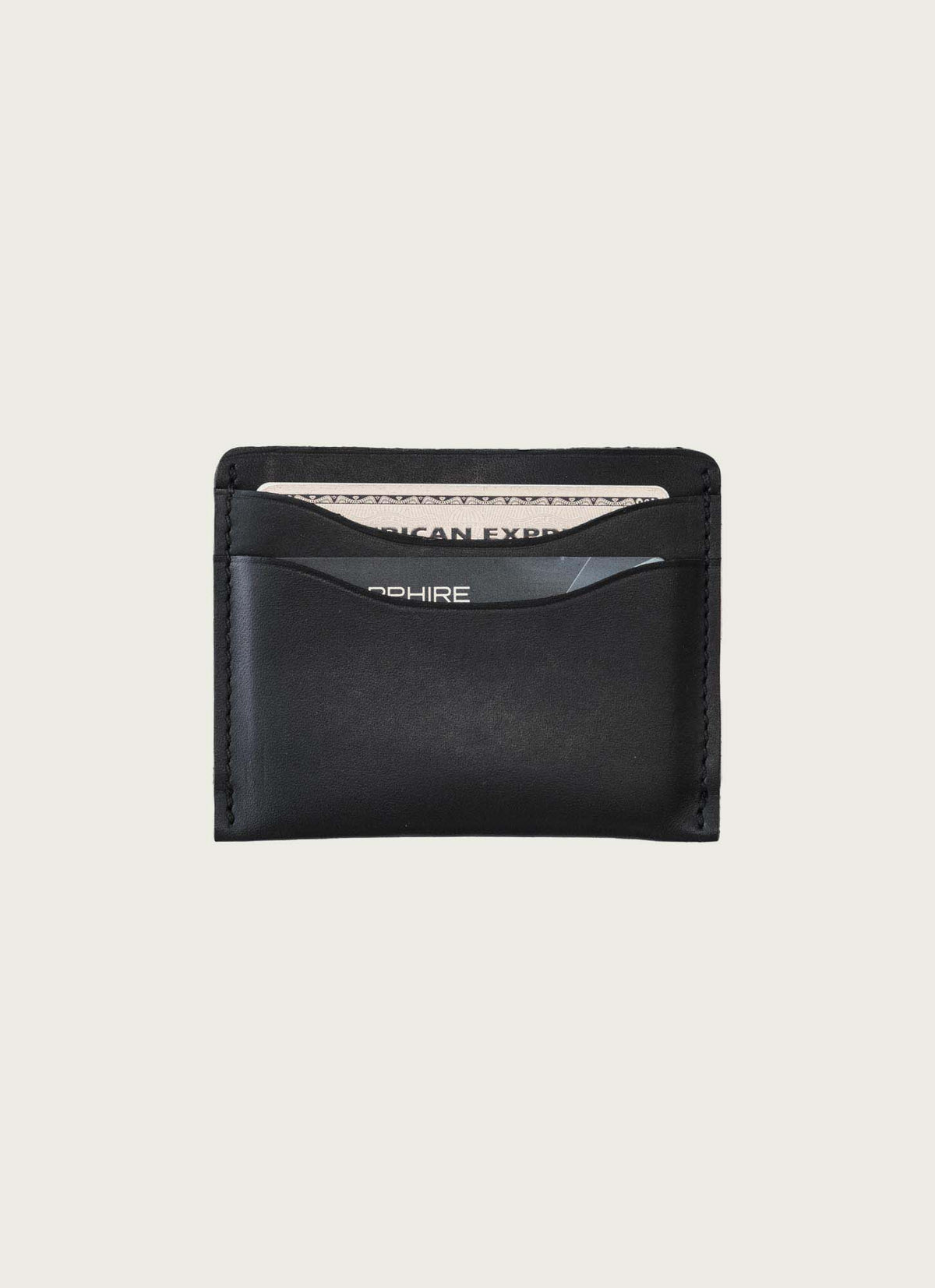 Full-Grain Leather Card Wallet – Slim Minimalist