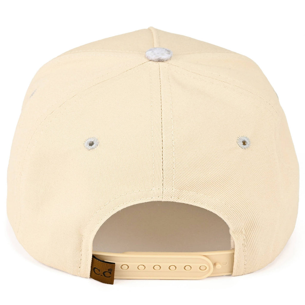 C.C NOT YOUR AVERAGE COWGIRL Lettering Two Tone Trucker Cap