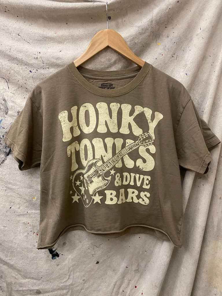 Honky Tonks & Dive Bars Relaxed Crop T-shirt