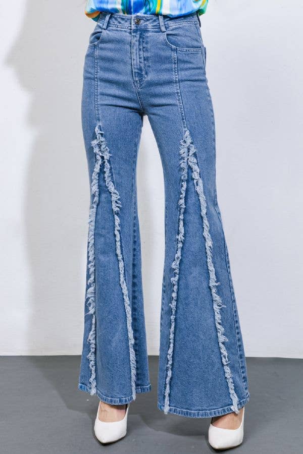 washed denim pant