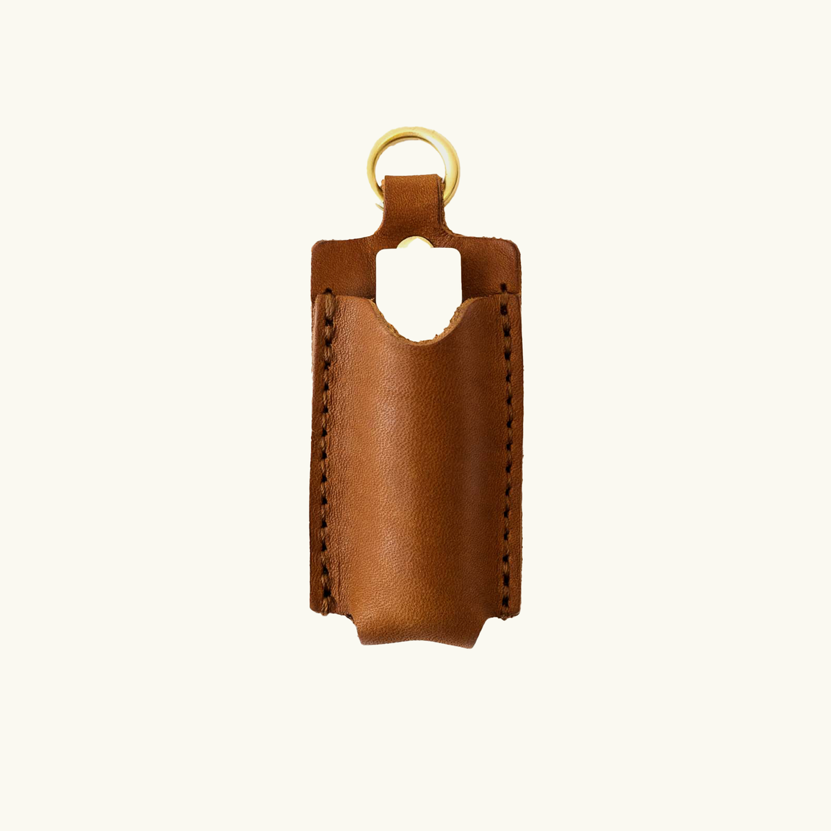 Full-Grain Leather Lip Balm Holder