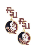 Florida State Seminoles Enamel Drop Earrings