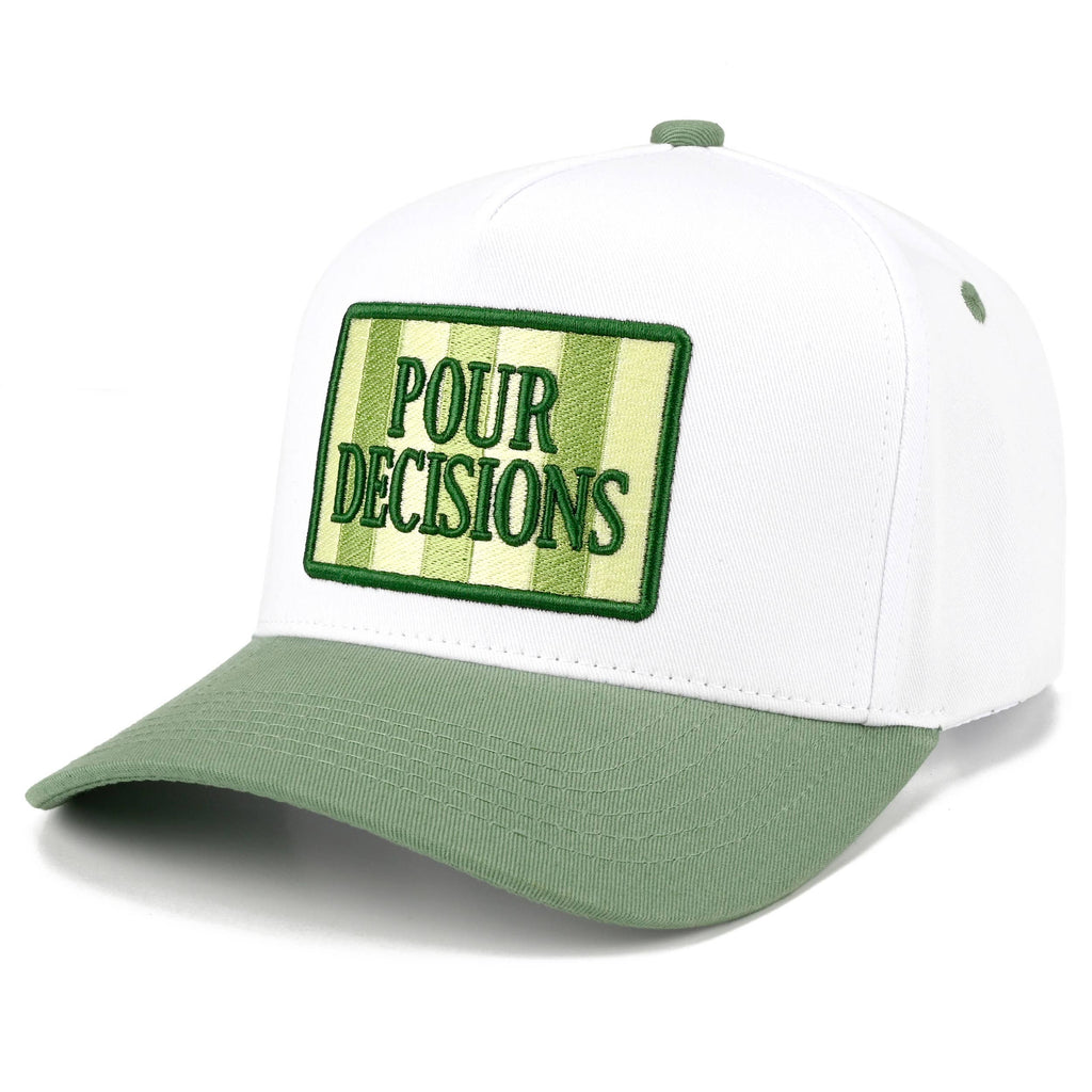 C.C POUR DECISIONS Letter Embroidered Trucker Hat