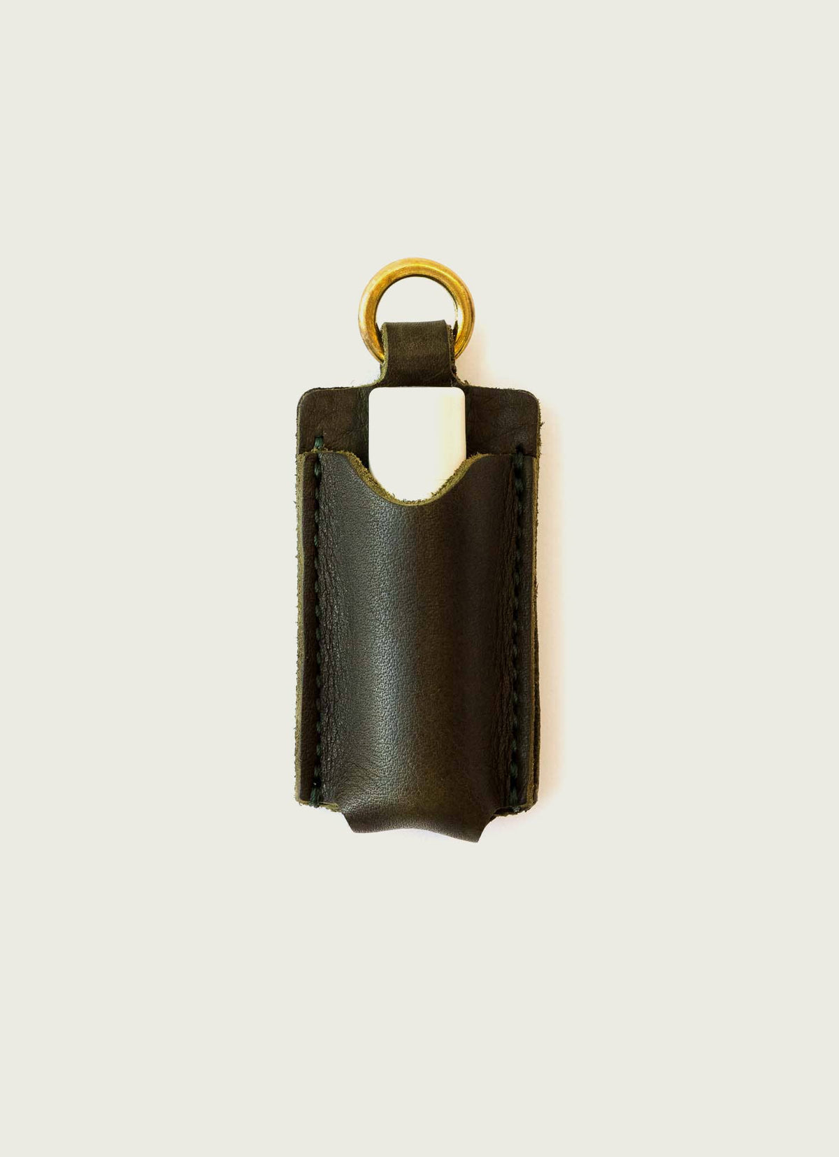 Full-Grain Leather Lip Balm Holder