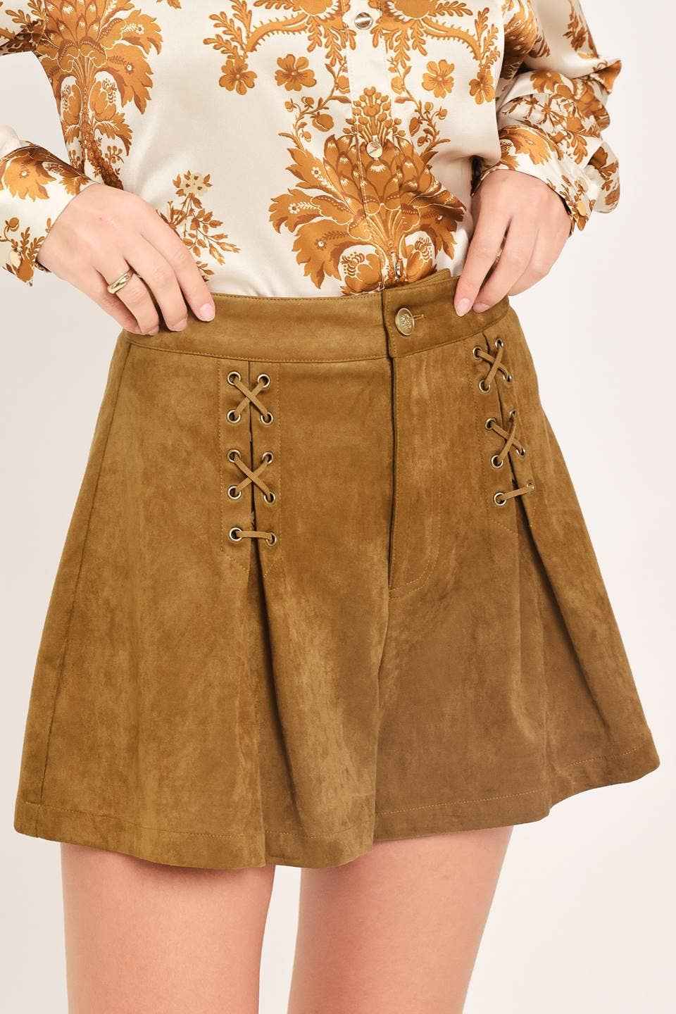 Cowgirl Suede Skort