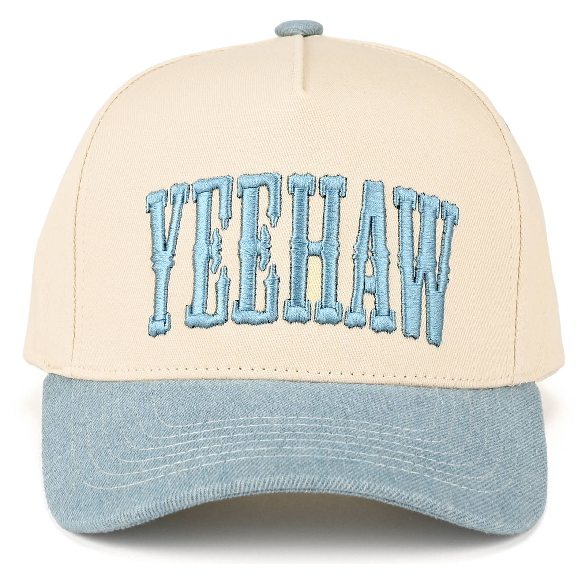 C.C YEEHAW Embroidery Two Tone Cotton Trucker Cap