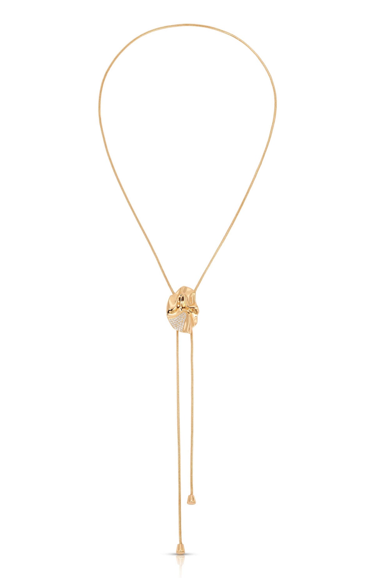 Molten Shine Bolo Necklace