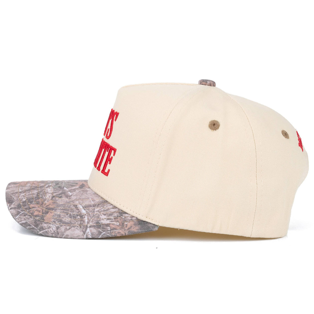 C.C GOD'S FAVORITE Letter on Two Tone Trucker Hat
