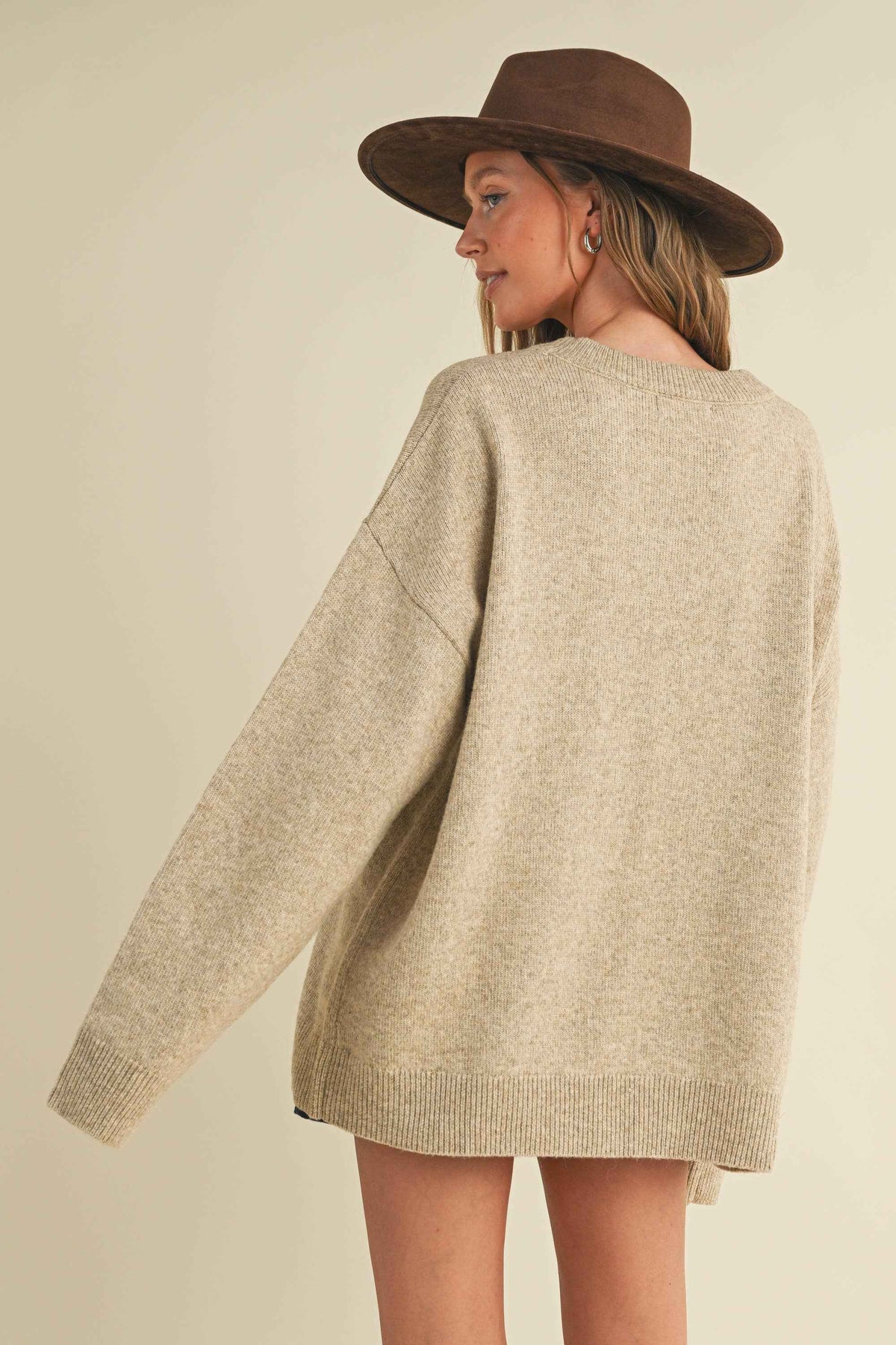 WESTERN COWBOY BOOT AND HAT SWEATER