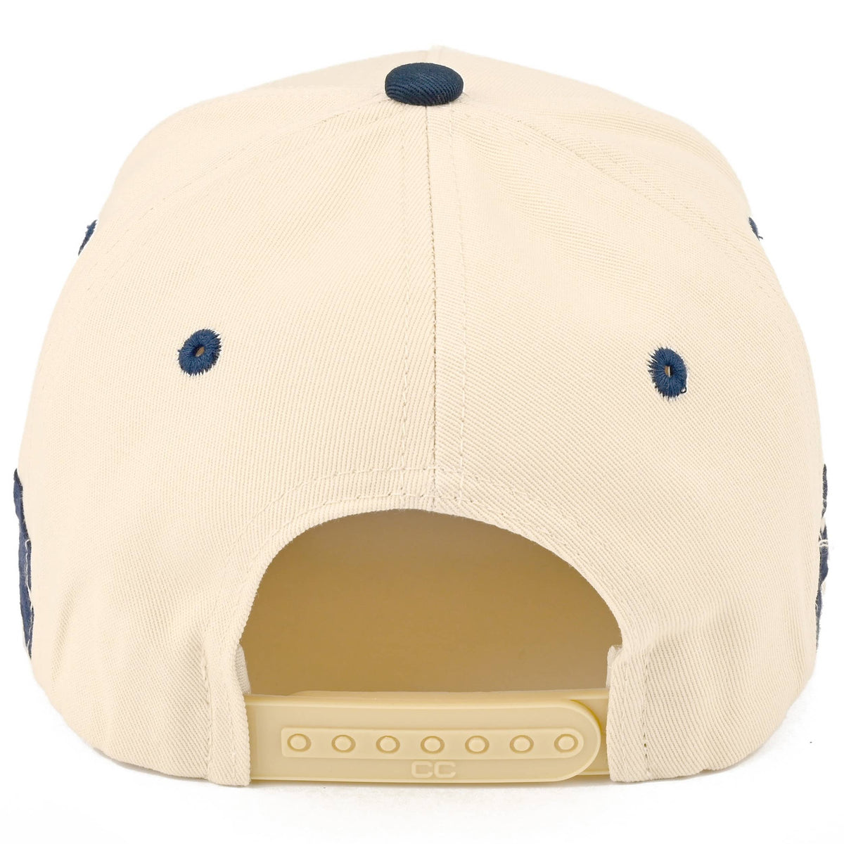C.C LAKE BUM Letter Embroidered Two Tone Trucker Hat