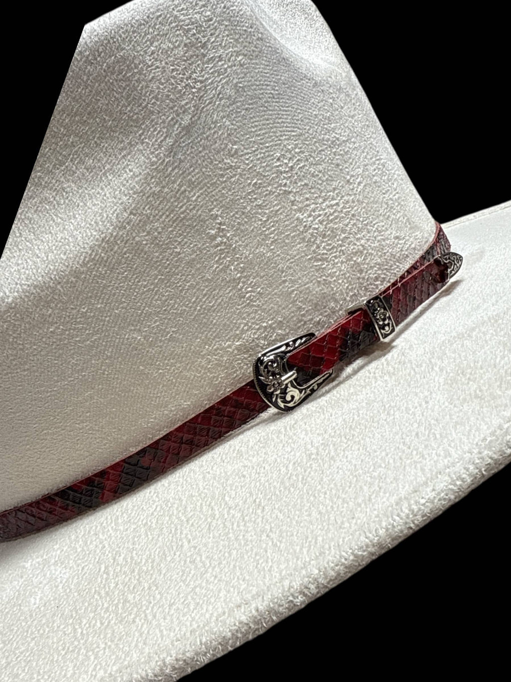 Faux Leather Buckle Belt