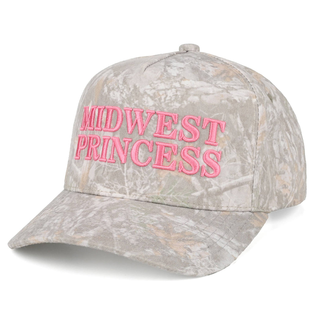 C.C MIDWEST PRINCESS Letter Embroidered Camo Trucker Hat