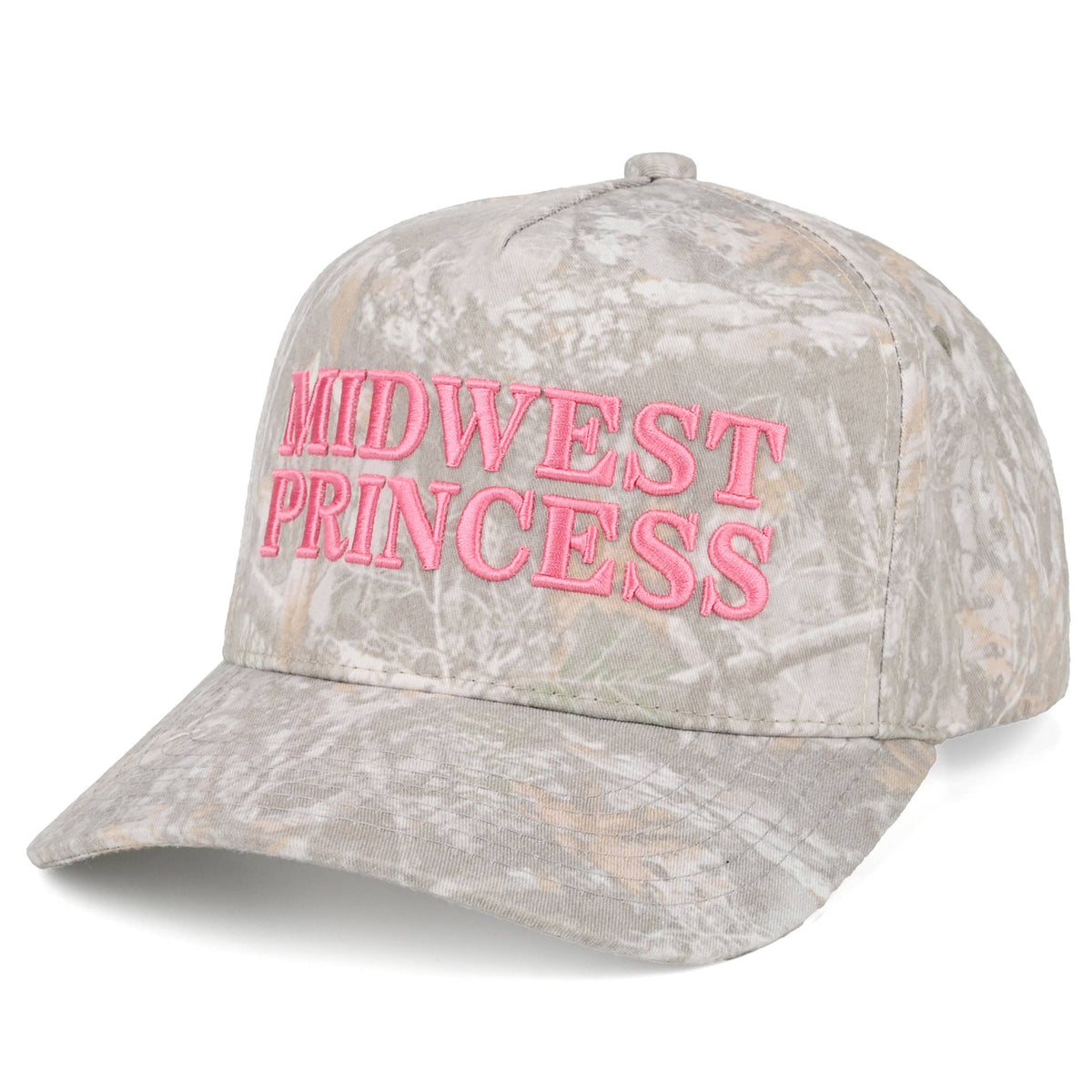 C.C MIDWEST PRINCESS Letter Embroidered Camo Trucker Hat