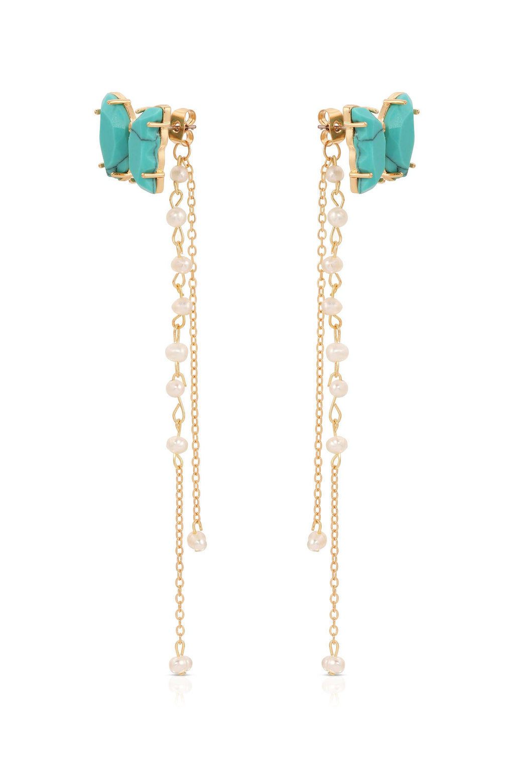 Turquoise Butterfly Dangle Earrings