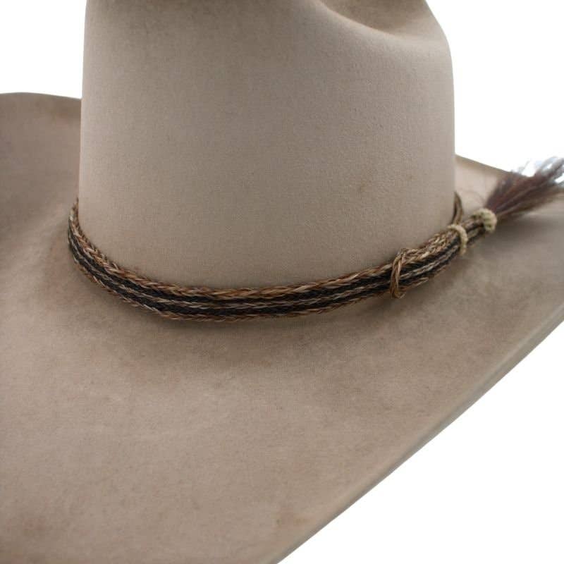 Genuine Horsehair 5 Strand Braided Hat Band with Single Tassel - Pacesetter