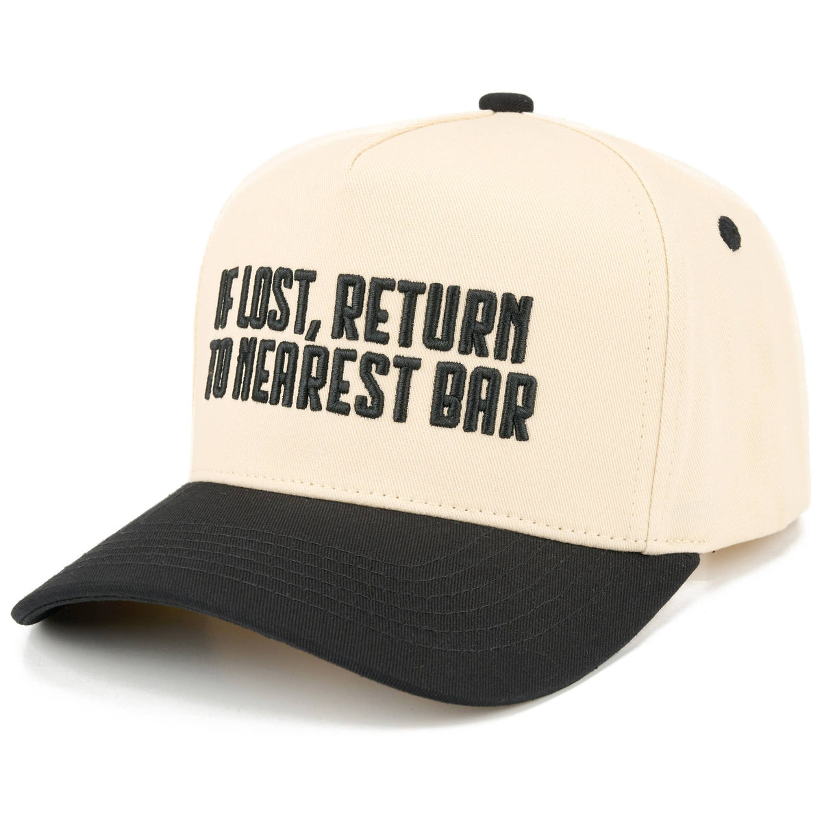 C.C IF LOST, RETURN TO NEAREST BAR Letter Trucker Hat