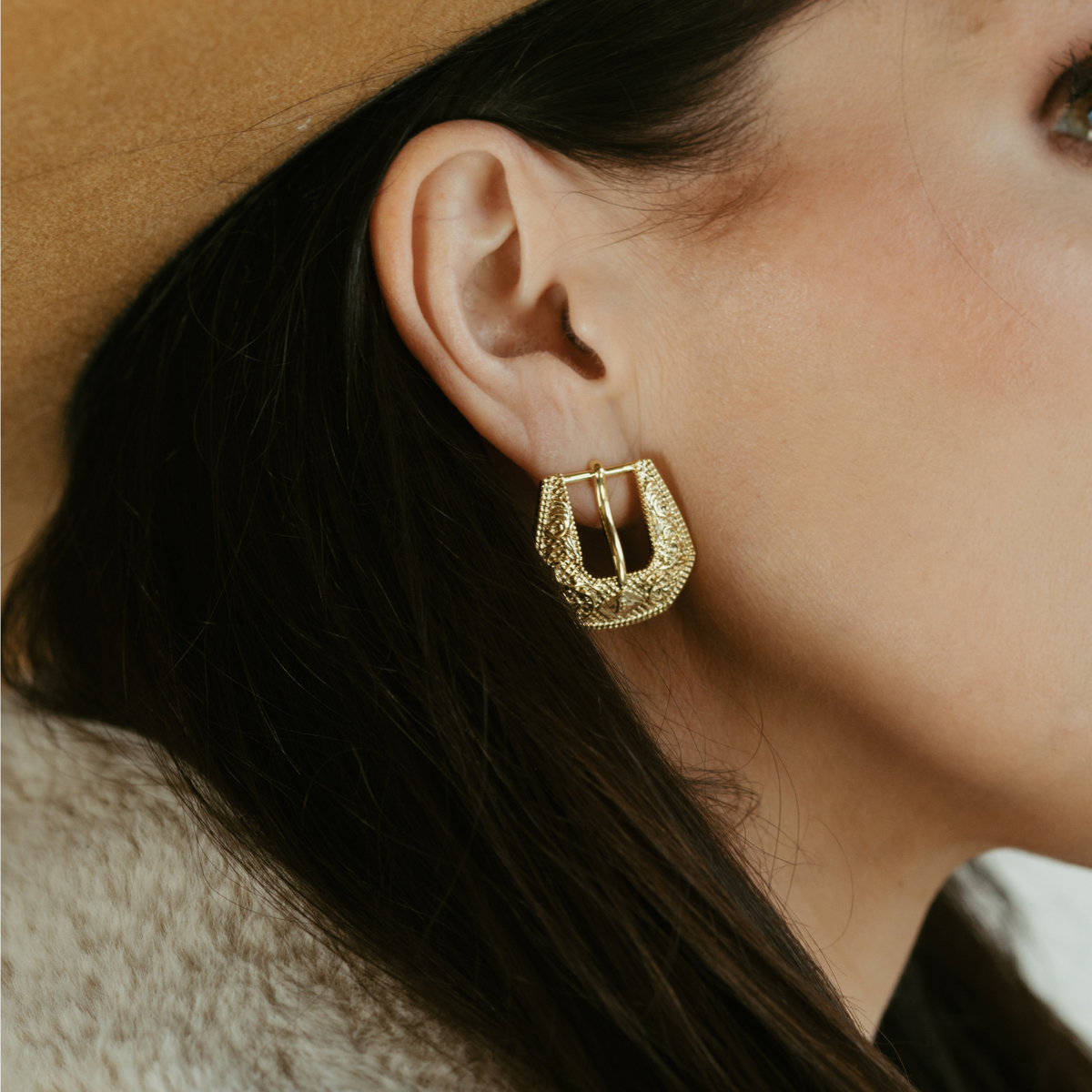 Buckle Betty Earrings - Baby
