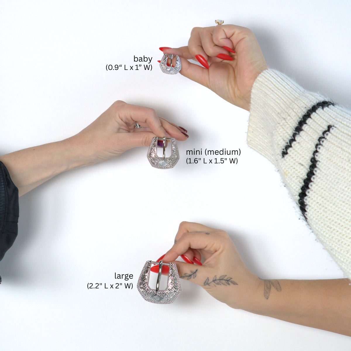 Buckle Betty Earrings - Baby