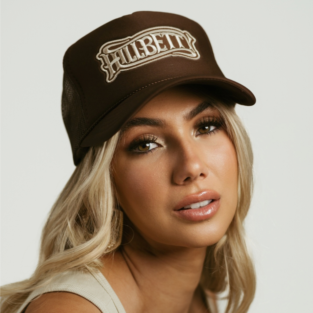 Hillbetty Patch Trucker Hat - Brown
