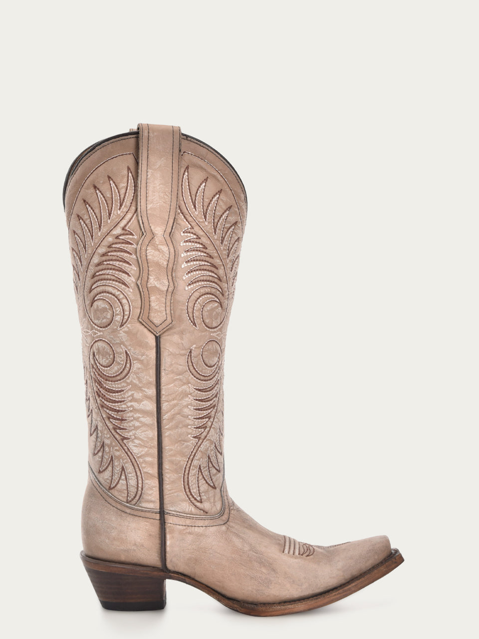 WOMEN'S EMBROIDERY SAND SNIP TOE COWBOY BOOT